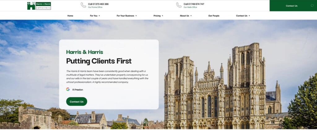 Harris & Harris - Dentons Digital Websites