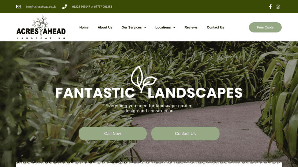 Acres Ahead - Dentons Digital Websites