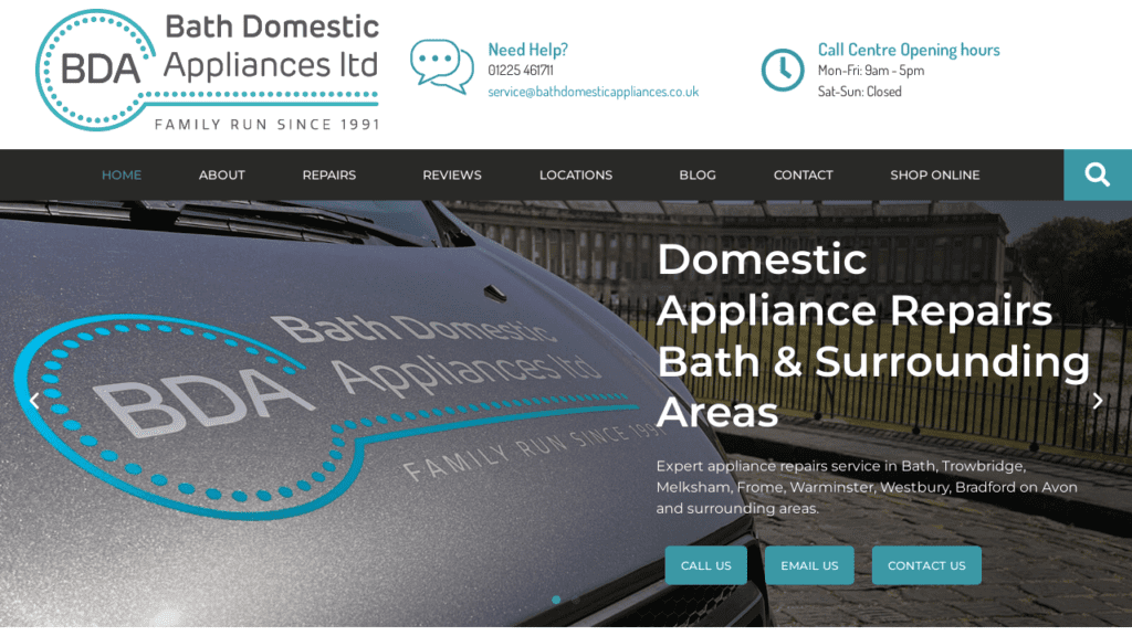 Bath Domestic Appliances - Dentons Digital Websites
