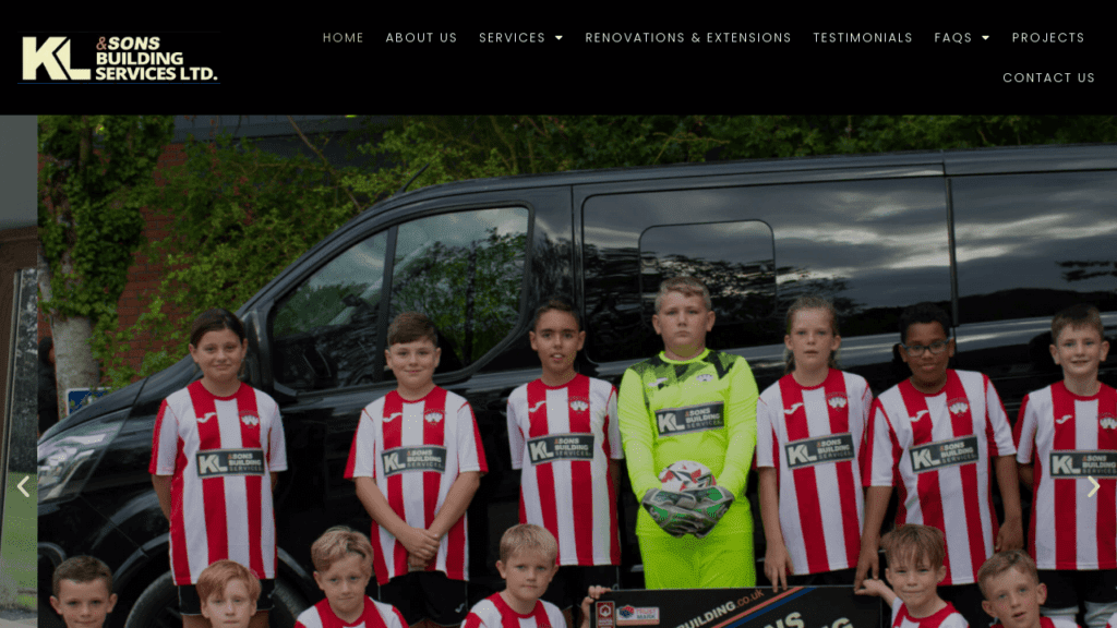 KL & Sons Builders - Dentons Digital Websites