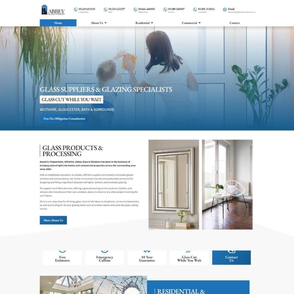Abbey Glass & Windows - Dentons Digital Websites