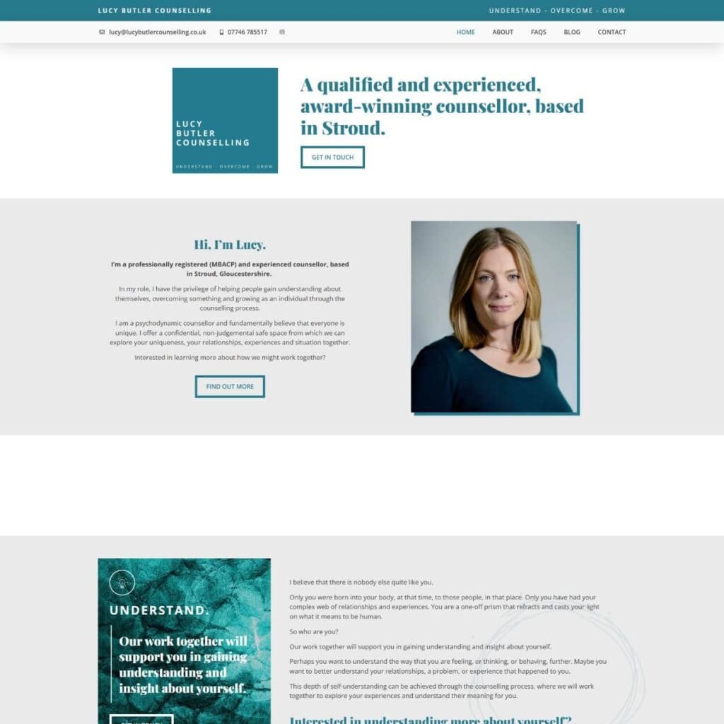 Lucy Butler Counselling - Dentons Digital Websites