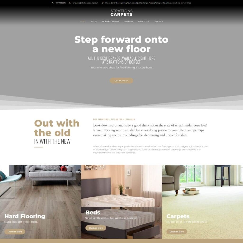 Strattons Carpets - Dentons Digital Websites