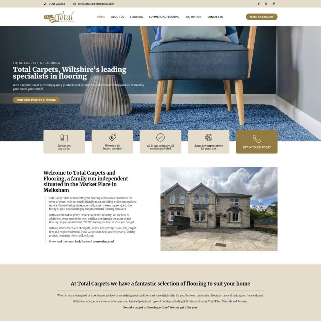 Total Carpets - Dentons Digital Websites