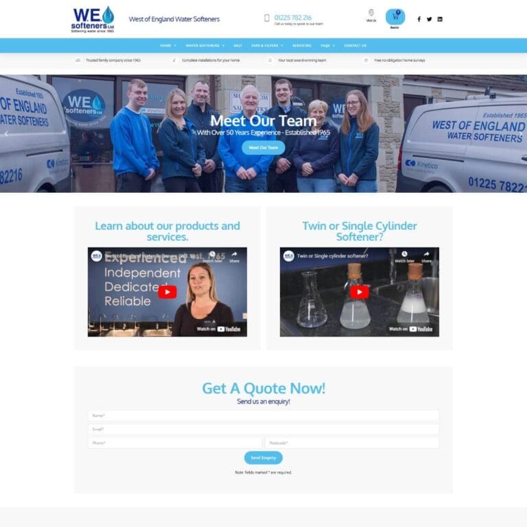 W.E. Softeners - Dentons Digital Websites