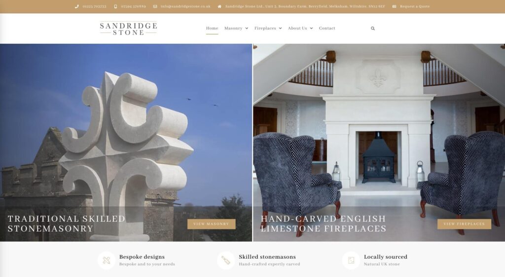 Sandridge Stone Website