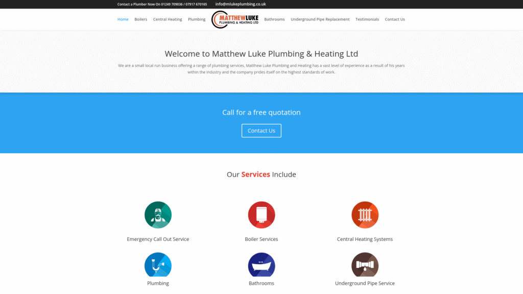 M Luke Plumber website