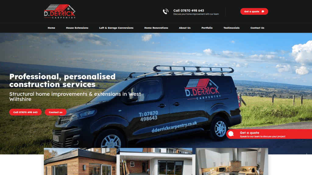 D Derrick Carpentry website